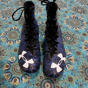 Under Armour blue Highlight LUX men's football chats size 11.5